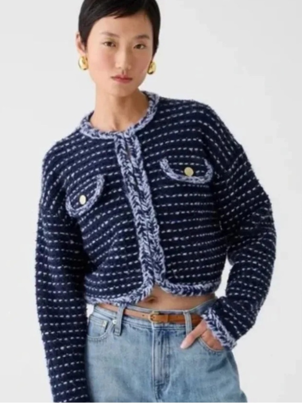 Jcrew cropped wool blend lady Jacket